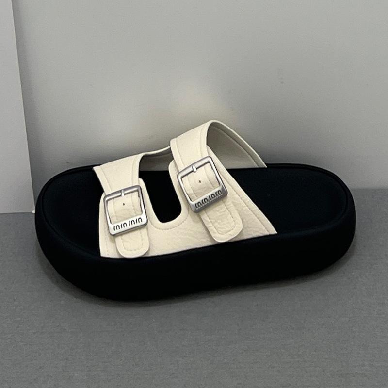 Fashion Shoes Low PU Fabric Hoof Heels Rome Rubber Cotton Shoes Low Cotton Fabric Rome Rubber PU Hoof