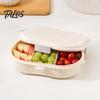 Talos Crisper Box, with Divided Compartments, Leakproof Seal Food Storage Container, for Baby Meals Fruits And Picnic Snacks