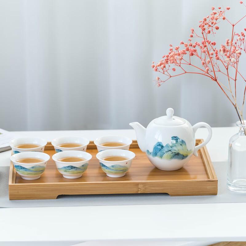 Darun Kiln Mountains & Rivers Tea Set