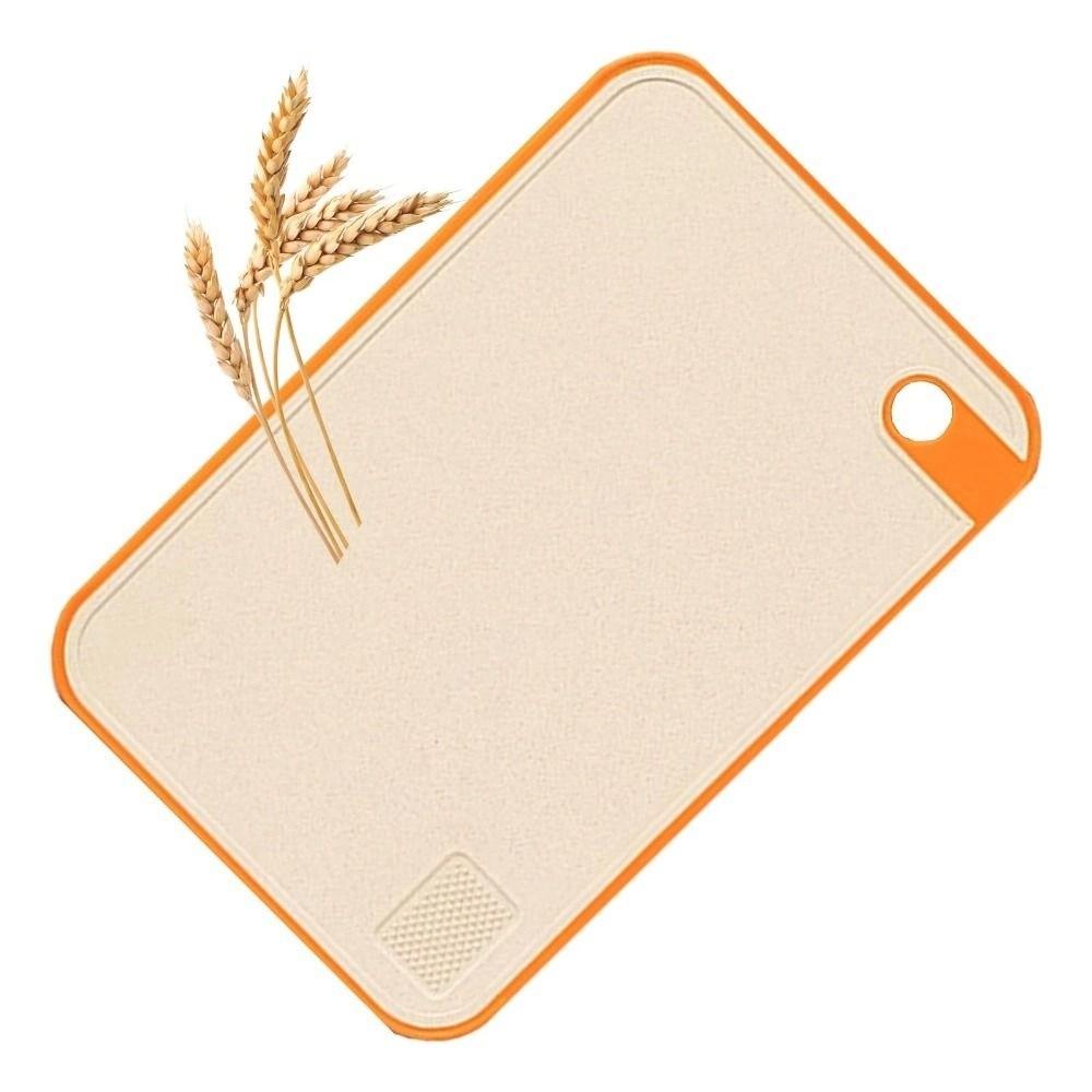 Anti-Bacteria Wheat Straw Chopping Board Easy-grip Anti-Mildew Kitchen Cutting Board Safe Healthier Double-sided Cutting Board