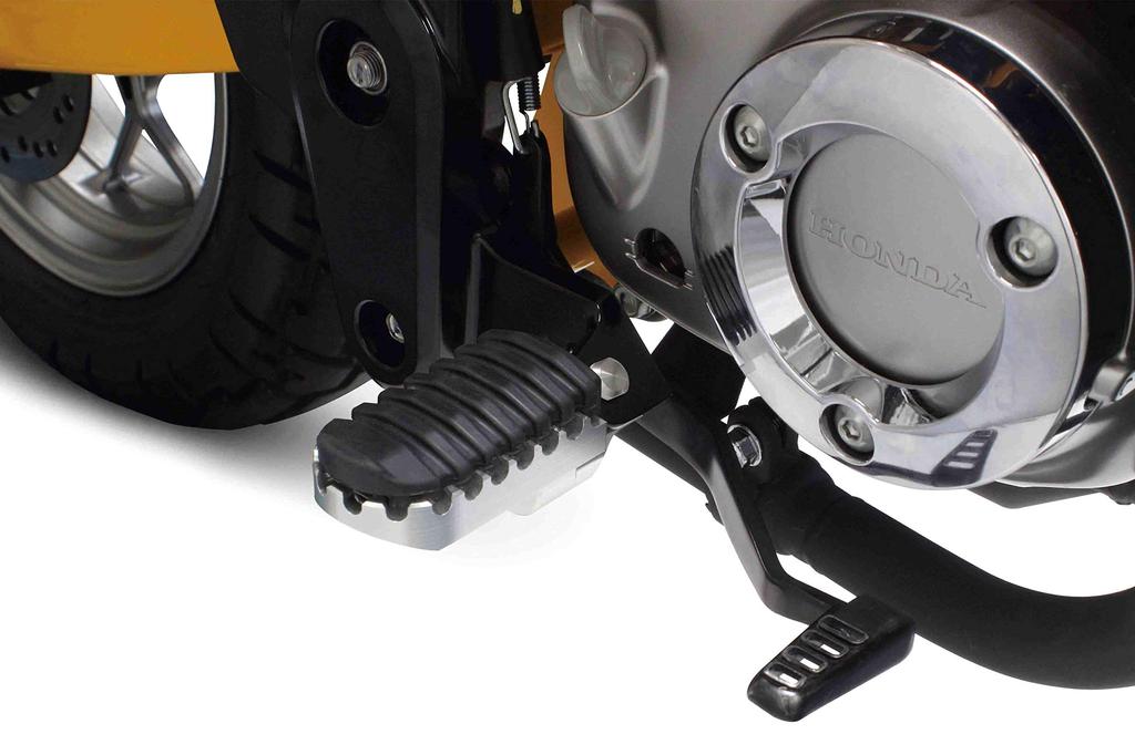 SP Takekawa Wide Step Kit, Silver, Ducks 125, Monkey 125, GROM, MSX125, CB125R, CBR250R 06-13-0091