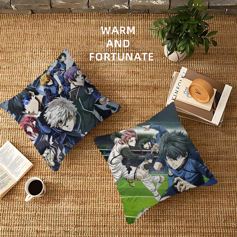 Japan Anime Blue Lock Personalized Pillow Cover Kids Bedroom Wild Party Decor Pillowcase Kid Birthday Shower Gift