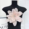 Handmade Diy Three-Dimensional Flower Accessories Chiffon Fabric Multi-Layer Three-Dimensional Large Flower Clothes Decoration Corsage Hot-Selling