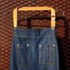 Denim Apron Yellow/dark Blue