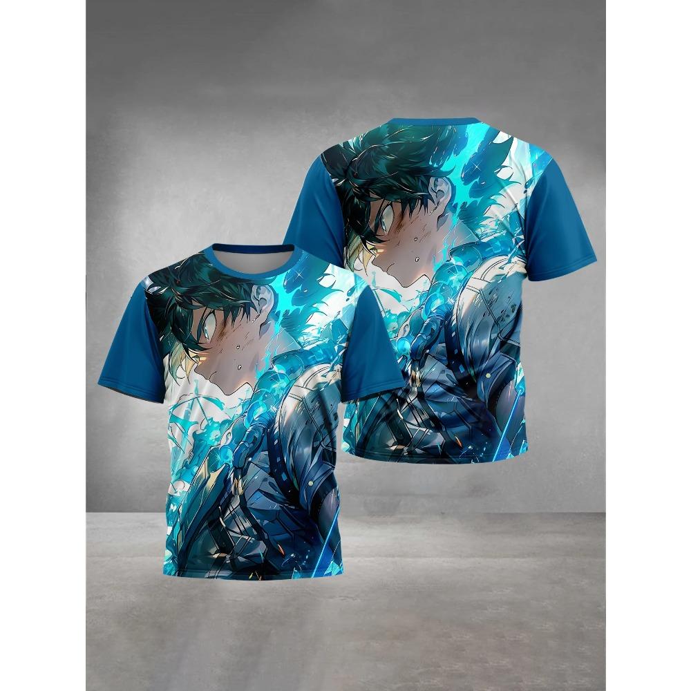 Children's Summer 3D Printed Clothing My Hero Academia Boys and Girls' T-shirts Short-sleeved Tops