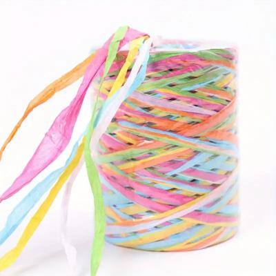 Natural Raffia Straw Yarn Rope Hand-Knitted Environmentally Grass Paper Rope DIY Crocheting Summer Hat Bags Gift Packaging Rope