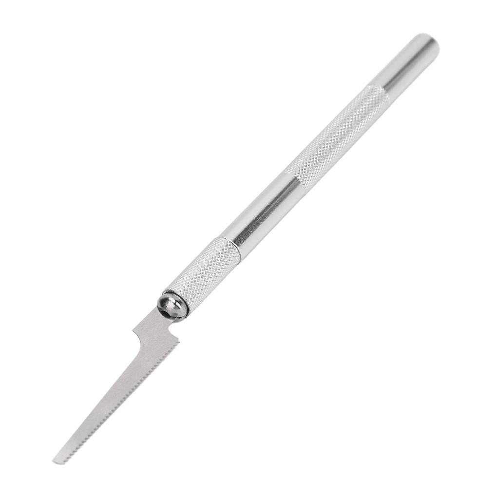 Mini Hand Saw Model Tools with 2 Different Blades Aluminum Alloy and Steel Mini Hand Saw Model Craft for Woodworking DIY Projects