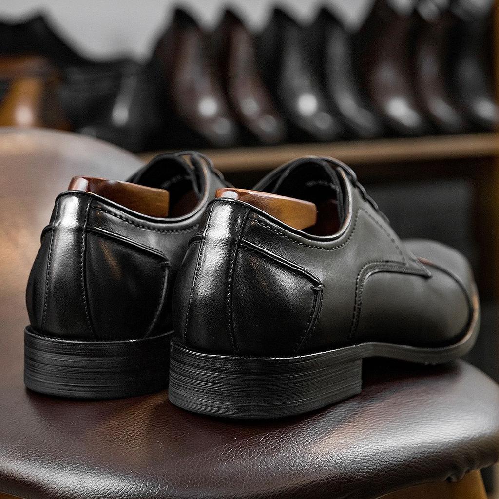 New British Block men's leather shoes carved men's casual shoes leather shoes