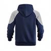 Autumn Winter Heavyweight Hoodie Men Patchwork Knitted Hooded Sweatshirt Loose Casual Pull On Hoodies Man Streetwear Sweatshirts