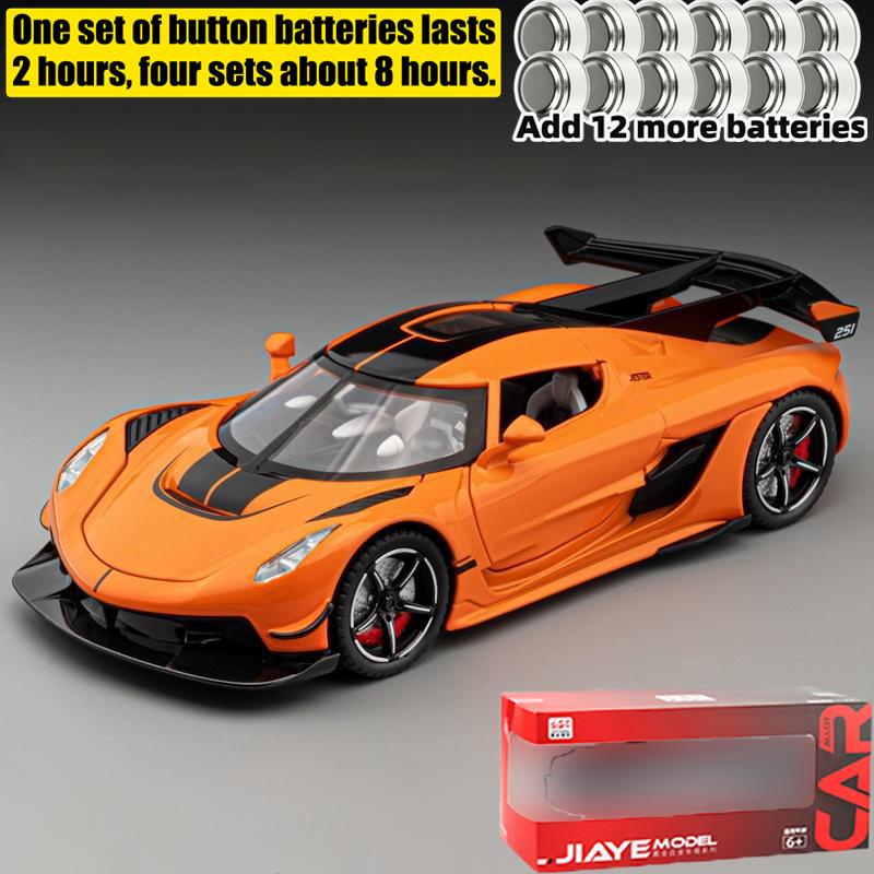 1:22 Jesko Supercar Alloy Diecast Model Car Outdoor Display Products With High Simulation Collection Hobbies For Boyfriend Boys