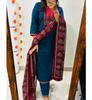 Indisk Bollywood Kurti Salwar Kameez Sett Festantrekk Bollywood Topp Tunika Kurta Buksesett