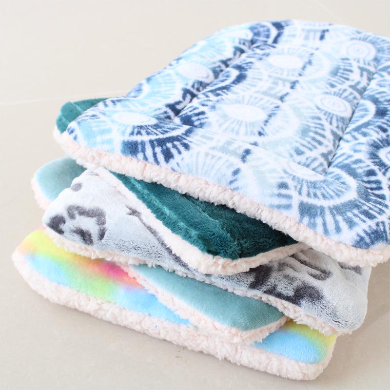 Thick Pet Cushion: Warm Cotton Blanket & Sleeping Pad for Dogs and Cats