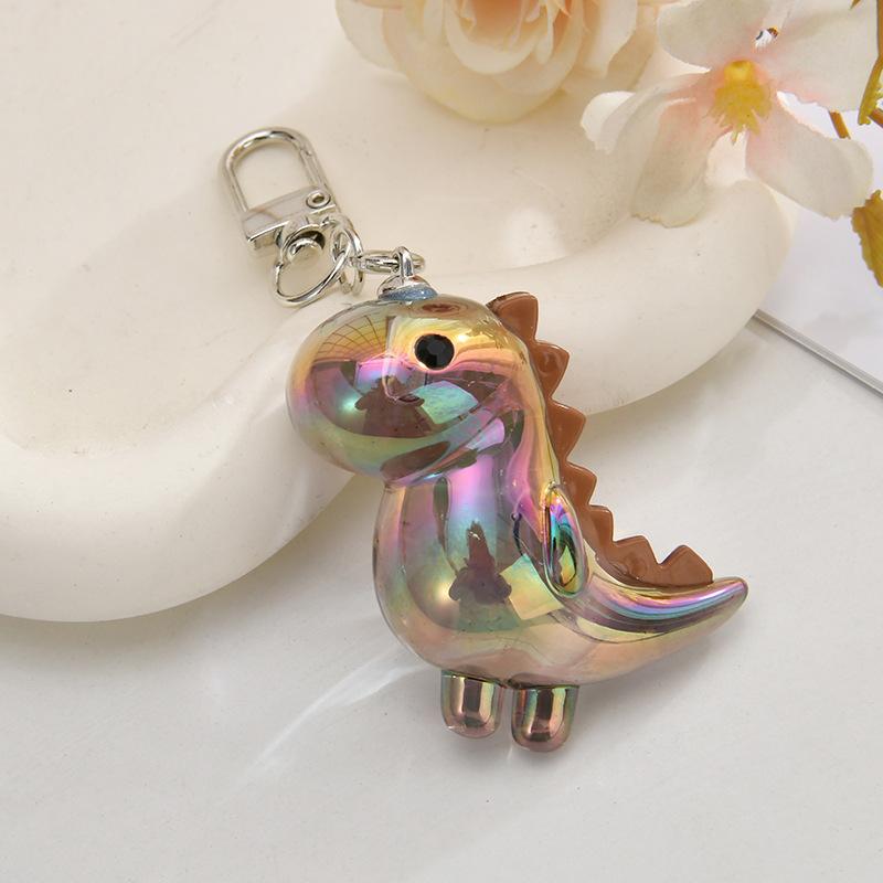 Süßer Acryl-Dinosaurier-Schlüsselanhänger, gepaart mit stabiler Schnalle, Tägliche lässige Rucksack- und Taschendekoration, Überraschungsgeschenk zu Weihnachten