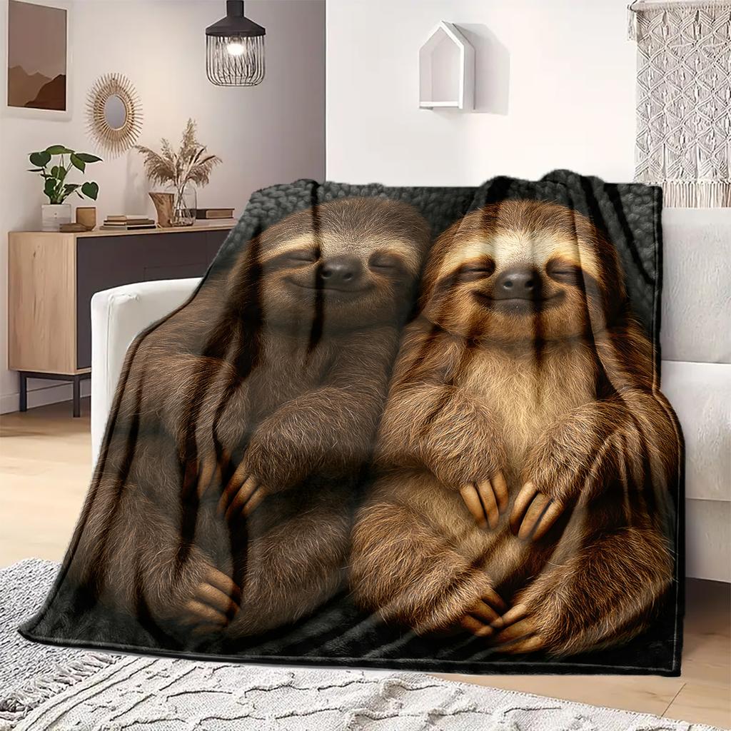 1 Pezzo Coperta in Flanella con Stampa Cartone Animato, Alta Qualità Confortevole per Tutte le Stagioni, Decorazione per la Casa, Calore e Comfort, Perfetta per Regalo di Natale Compleanno