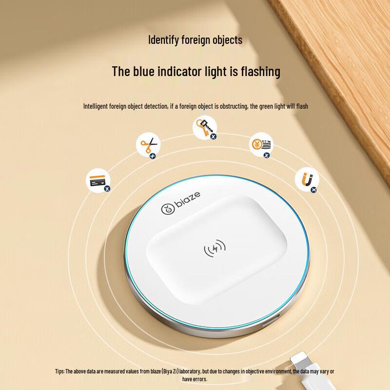 BIAZE Încărcător Wireless Universal pentru AirPods și Telefoane