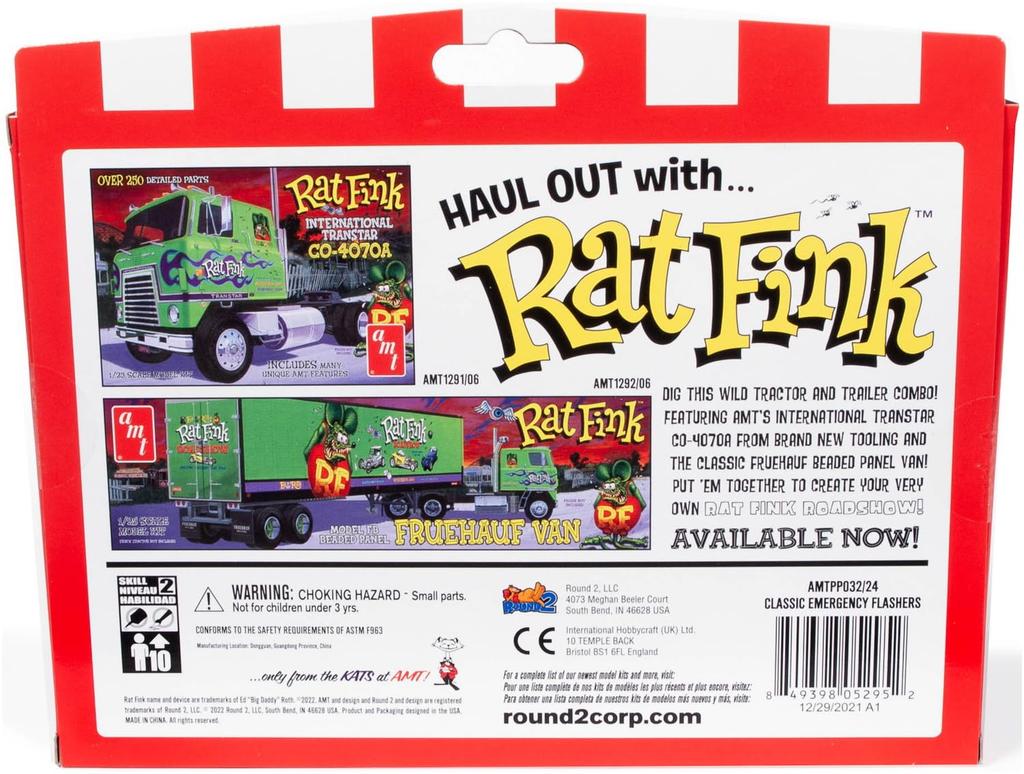 AMT Skala Lampy Błyskowej Pojazdu Ratunkowego Części Klasyczne do Modelu Plastikowego AMTPP032 1/25 Zestaw, Typ, Zestawy,