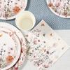 Spring Wild Flower Disposable Tableware Birthday Party Decor Wild Floral Paper Plates Cups Napkins Wedding Baby Shower Supplies