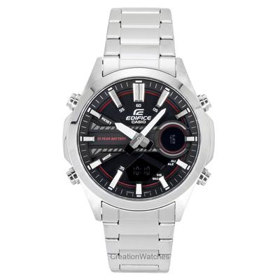 Edifice Reloj de Hombre Analógico Digital Acero Inoxidable Esfera Negra Cuarzo EFV-C120D-1A4 100M