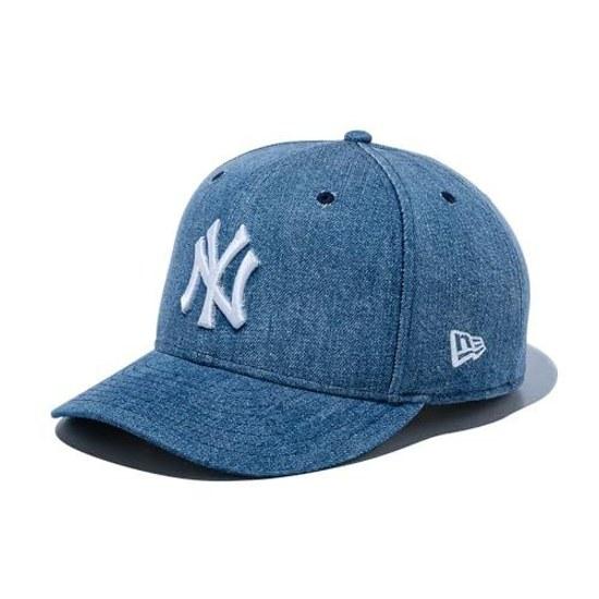 Era Cap MLB Pre-Curved 59FIFTY Hat NY Washed Denim 8 PC5950 NEYYAN WASDEN WHT 25J