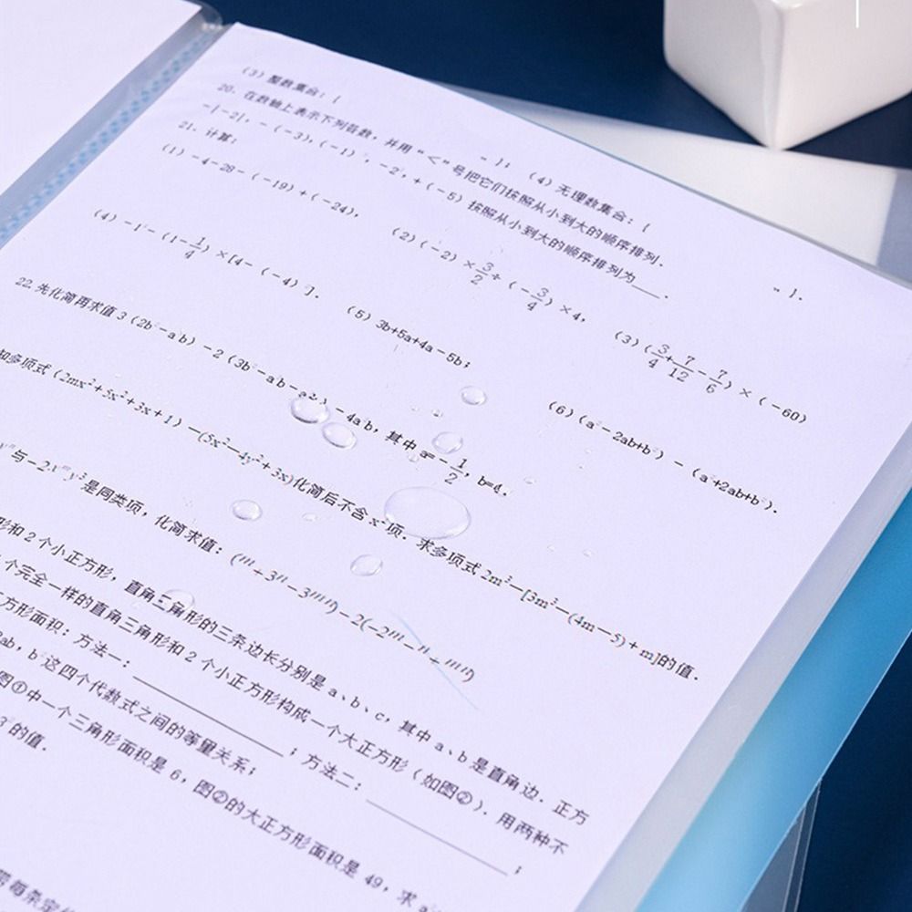 20/30/40/60/100 Pages A4 File Folder Large Capacity Test Paper Storage Bag  Back To School Gift