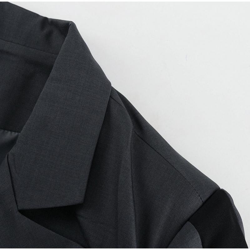 Trajes elegantes de 2 piezas para mujer, con botones en la solapa y bolsillos, chaqueta de manga larga, pantalones rectos de cintura alta, conjuntos para dama, primavera otoño 2025, atuendo para oficina para dama