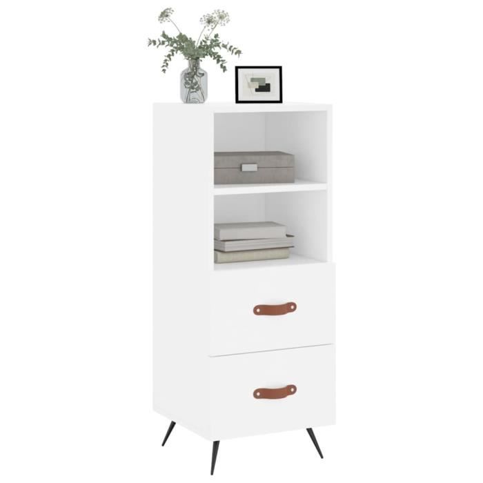 VidaXL White Buffet 34.5x34x90 Cm Engineered Wood 828636