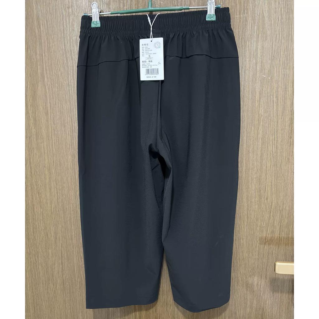 Anta Genuine Summer Training Fitness Running Ice-Cooling Quick-Dry Men's 3/4 Pants for Slow Walking Sports