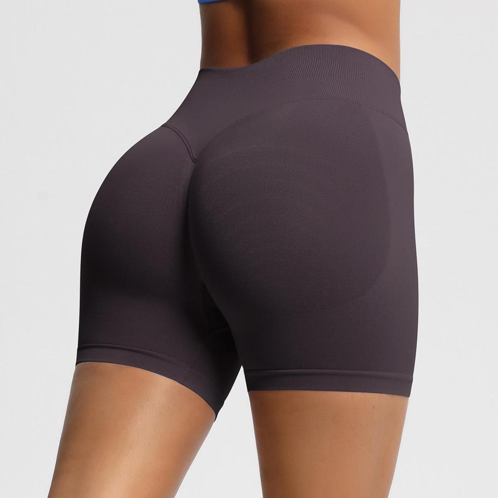 Seamless High-Waisted Butt-Lifting Fitness Shorts for Women - Quick-Drying Yoga and Sports Wear