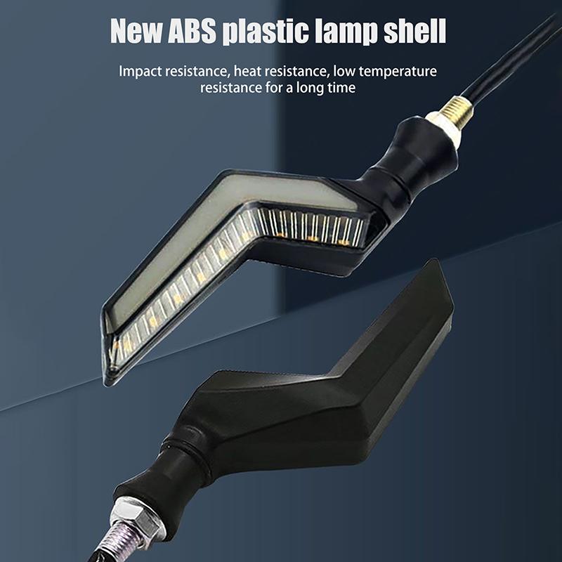 2 Stück 12V BlinkerleuchteMotorrad Blinker LED LED Tagfahrlicht Fließendes Wasser Heckblinker Blinker