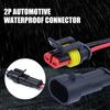 Car Waterproof Connector 2-pin Auto Motorcycle Scooter Marine Waterproof Male Female Electrical Connector Plugs with Wire
