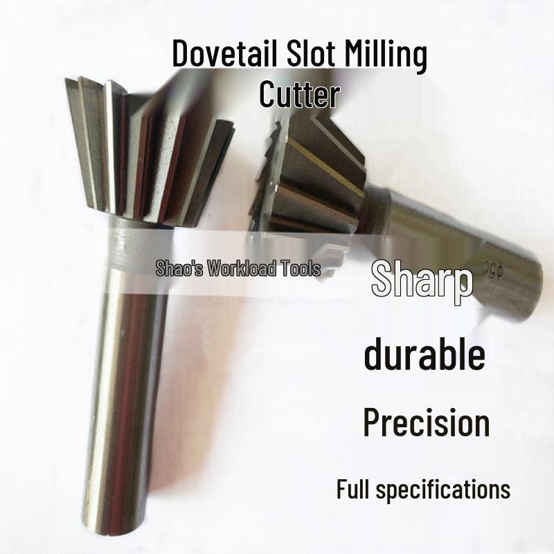 White Steel Dovetail Milling Cutter, Straight & Taper Shank, 45°-80°, 30-32mm.
