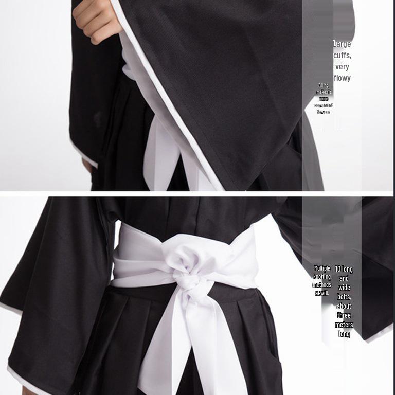 Shinigami Kimono Set: Death God Battle Suit Cosplay Outfit