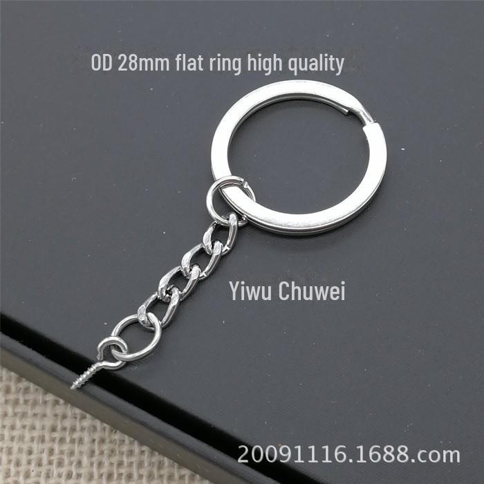 

Брелок для ключей с плоским кольцом в виде овечьего глаза, 28 мм, с винтом - бронза 81188 / 25 мм, черный цвет пистолета