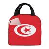 Flag of Tunisia Pattern Insulated Lunch Bag The Nightmare Before Christmas Portable Thermal Cooler Lunch Box Container Tote Bags