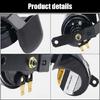 Motorcycle Car Double Tone 12V Snail Horn Strong All Metal Construction Penetrating Sound Emission Quick Installation