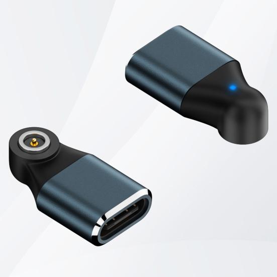 Smart Ring Charger Adapter Aluminum Alloy N52 Magnetic Type-C Female Smart Ring Charging Converter Connector Smart Ring Accessories