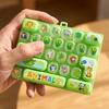 Cute 26  Keyboard Keychain 26 Grid Fidget Toy Funny Fingertip Button Keyring  Office Use