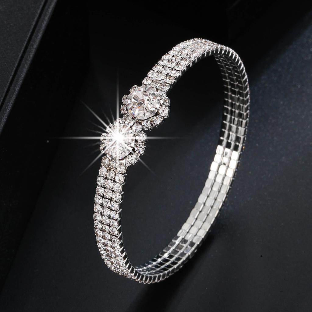 Stone Open Bracelet, Fashionable, Light Luxury, Simple and Cool Style Bracelet, Niche High-end Jewelry