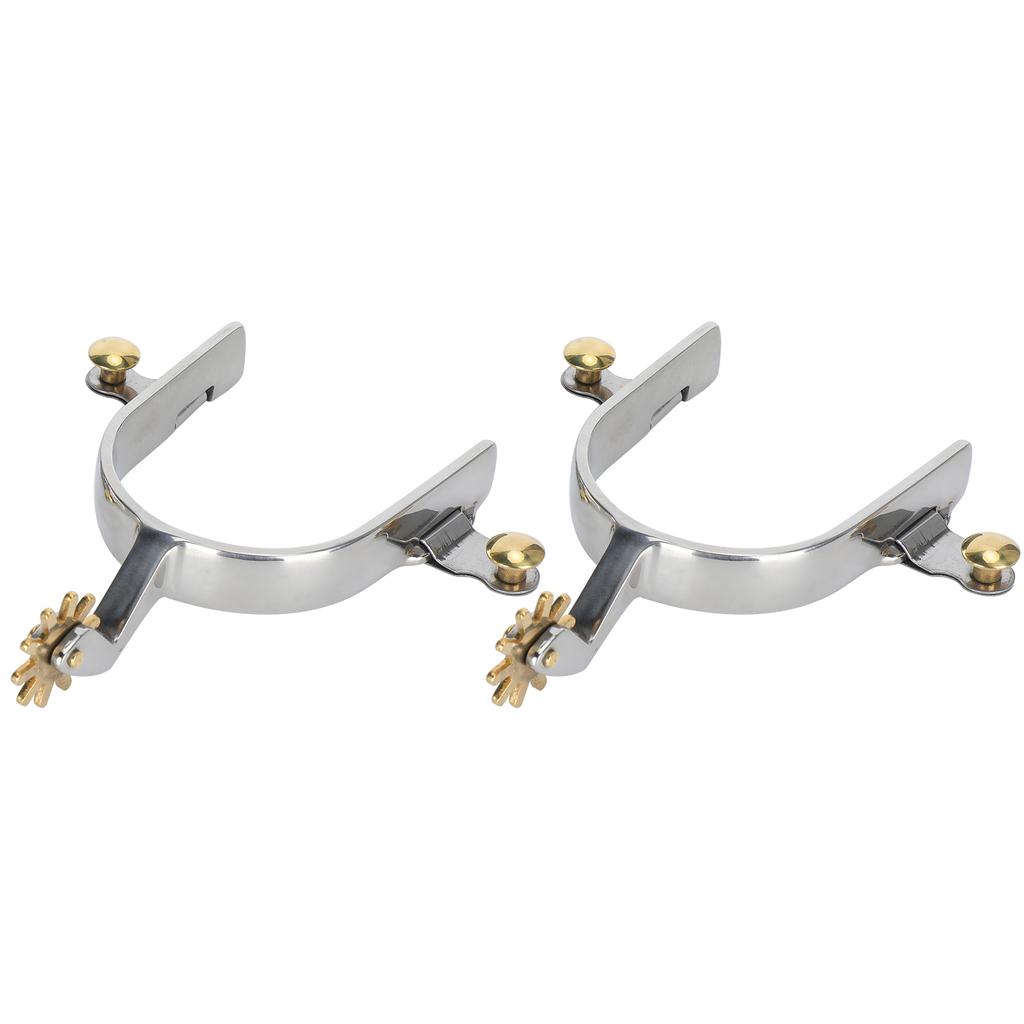 1Pair Stainless Steel West Style American Type Unisex Not Rust Spurs Accessories