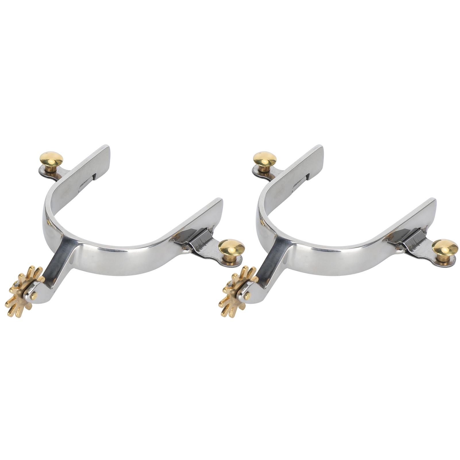 

1Pair Stainless Steel West Style American Type Unisex Not Rust Spurs Accessories