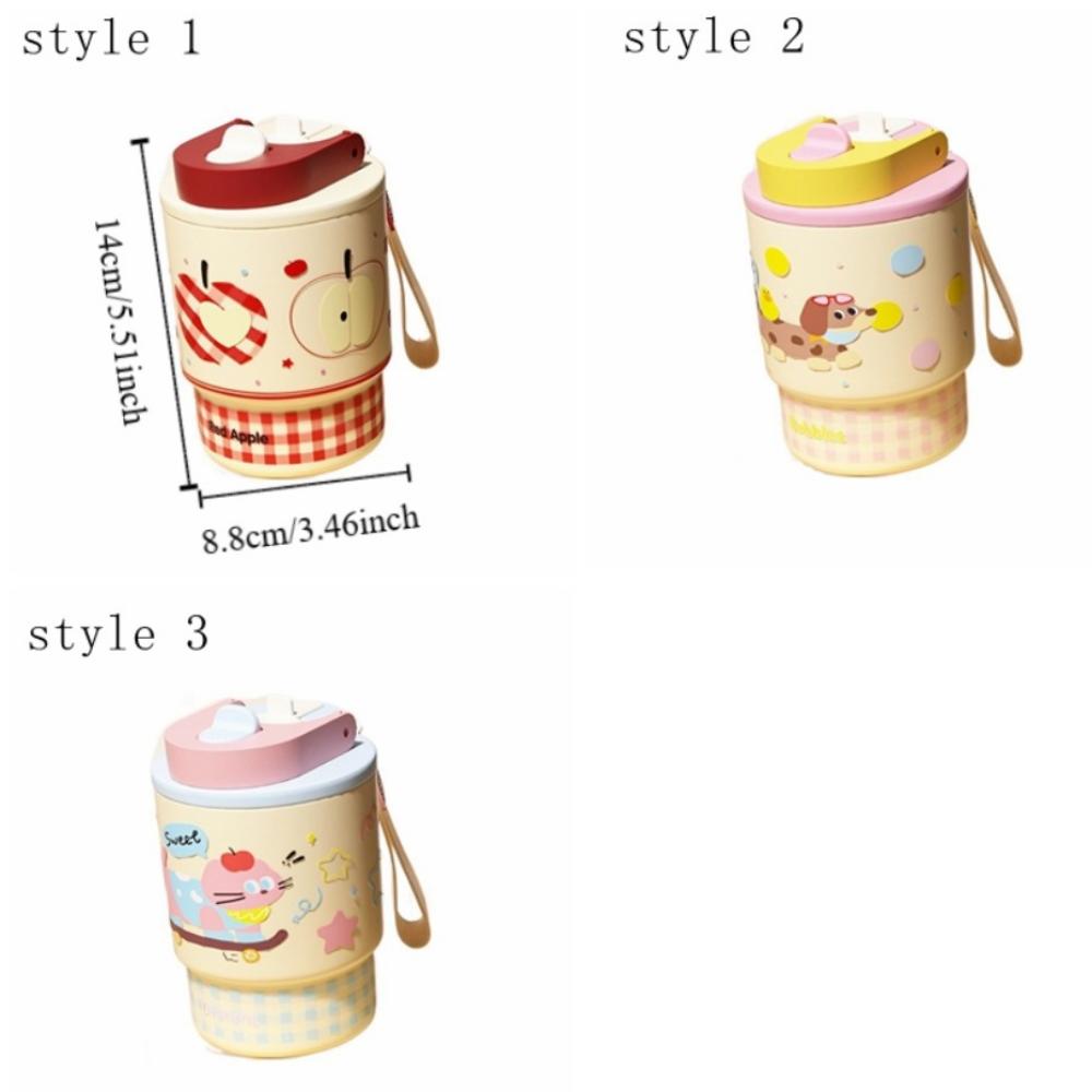 Leak Proof Stainless Steel Coffee Cup Cartoon Insulated Cup Cute Car Water Cup  Office