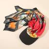 Bow Strappy Bandana Hat Vintage Satin Headscarf Hat Creative Dragon Claw Baseball Cap  Girl