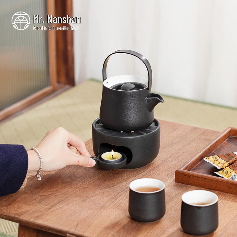 Nanshan Gentleman Chinese Style Ceramic Tea Set with Warming Stove