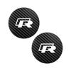 Hijk1 ·2Pezzi Sottobicchiere Antirumore per Auto Portabicchieri Acqua Pad in Fibra di Carbonio Per VW GTI Atlas Jetta Touareg Variant Golf Polo Taos Nivus Passa
