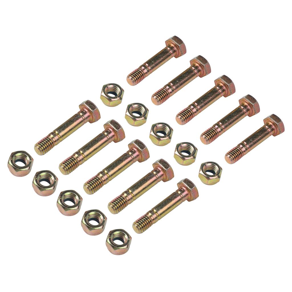 Replacement Parts Shear Pin & Nut Set for Ariens Snow Blowers Fits Various Widths Enhances Equipment Longevity