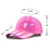 Adjustable Snapback Faux Leather Baseball Cap PU Sparkly Party Hat  Party Occasions