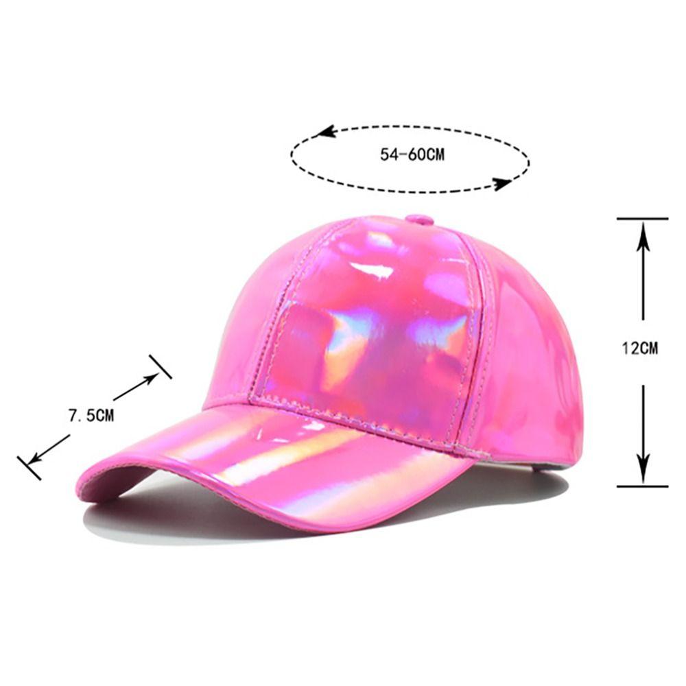 Adjustable Snapback Faux Leather Baseball Cap PU Sparkly Party Hat Party Occasions