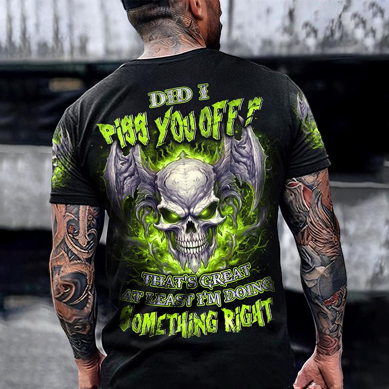 Vintage T-shirts For Men Shirts Short Sleeve Tops Skull Graphic Clothing O Neck Oversized Streetwear 5xl Summer Men's Shirt Tees