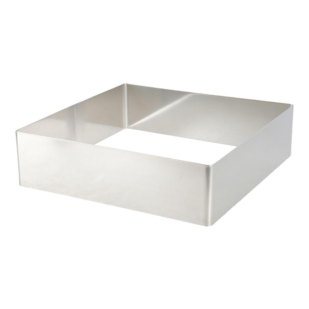 Inele pătrate pentru prăjituri din oțel inoxidabil Formă pentru copt pentru prăjituri pentru mousse Inel pentru desert Formă pentru patiserie Instrument pentru decorarea prăjiturii Ușor de curățat