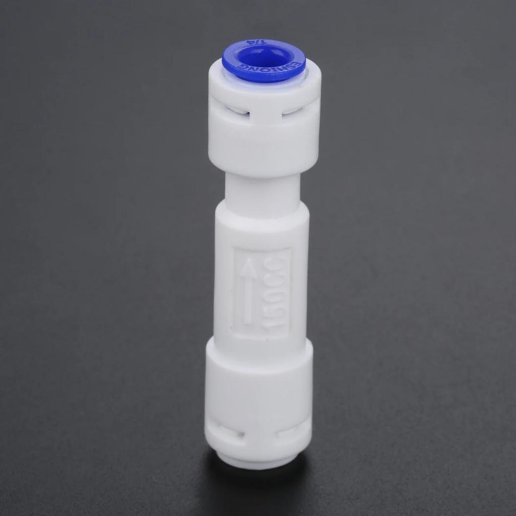 1Pc 150CC -1500CC Reverse Osmosis Water System Waste Water Flow Regulater Restrictor 1/4" OD Hose Quick Pipe Connection Fittiing